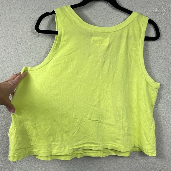 NWT The Great The Sport Tank Lime Zest Top Boxy Oversized Loose Sz 3 - Picture 6 of 12